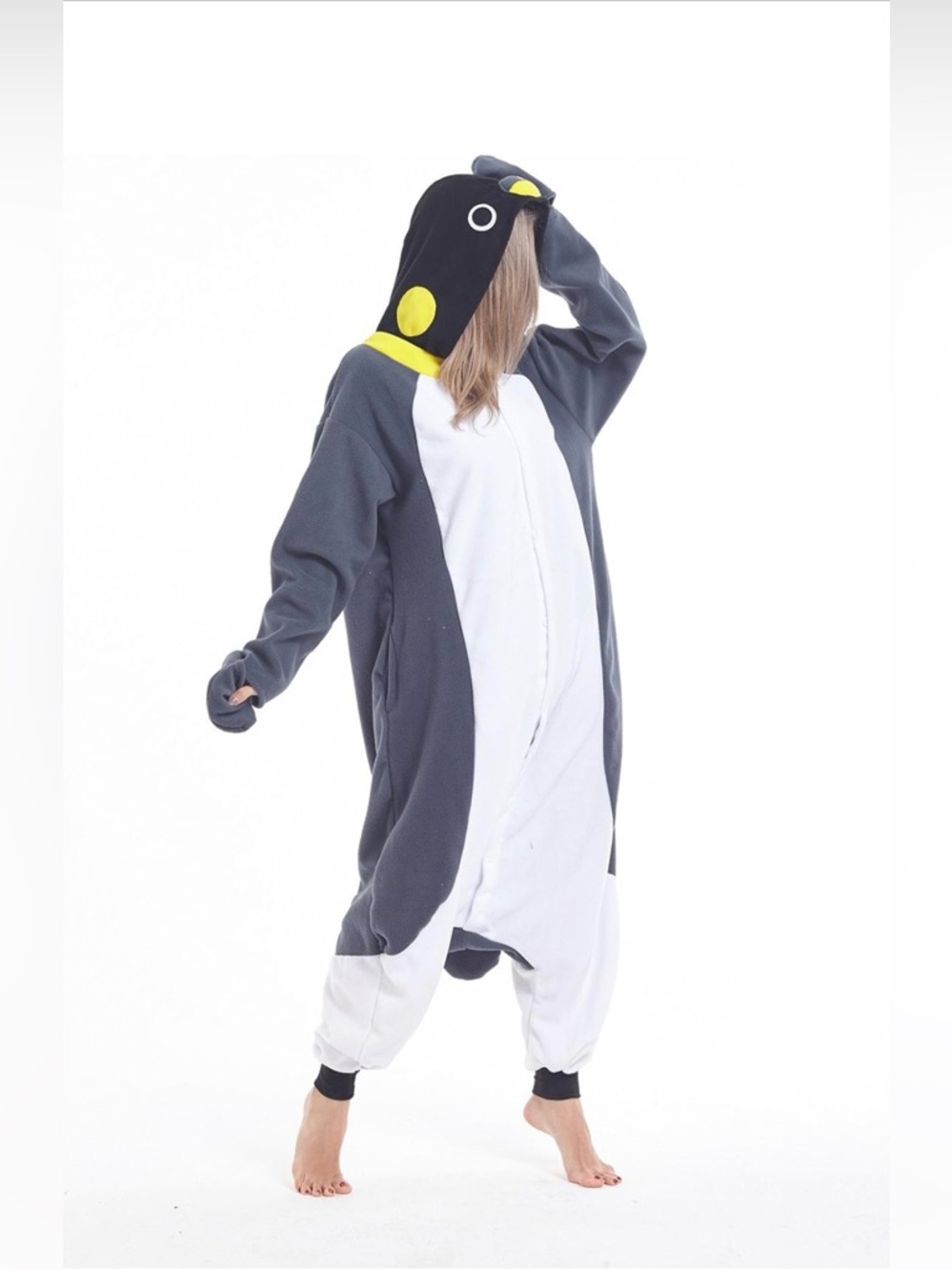 Gray & White Penguin Unisex Onesie - Picture 2 of 3